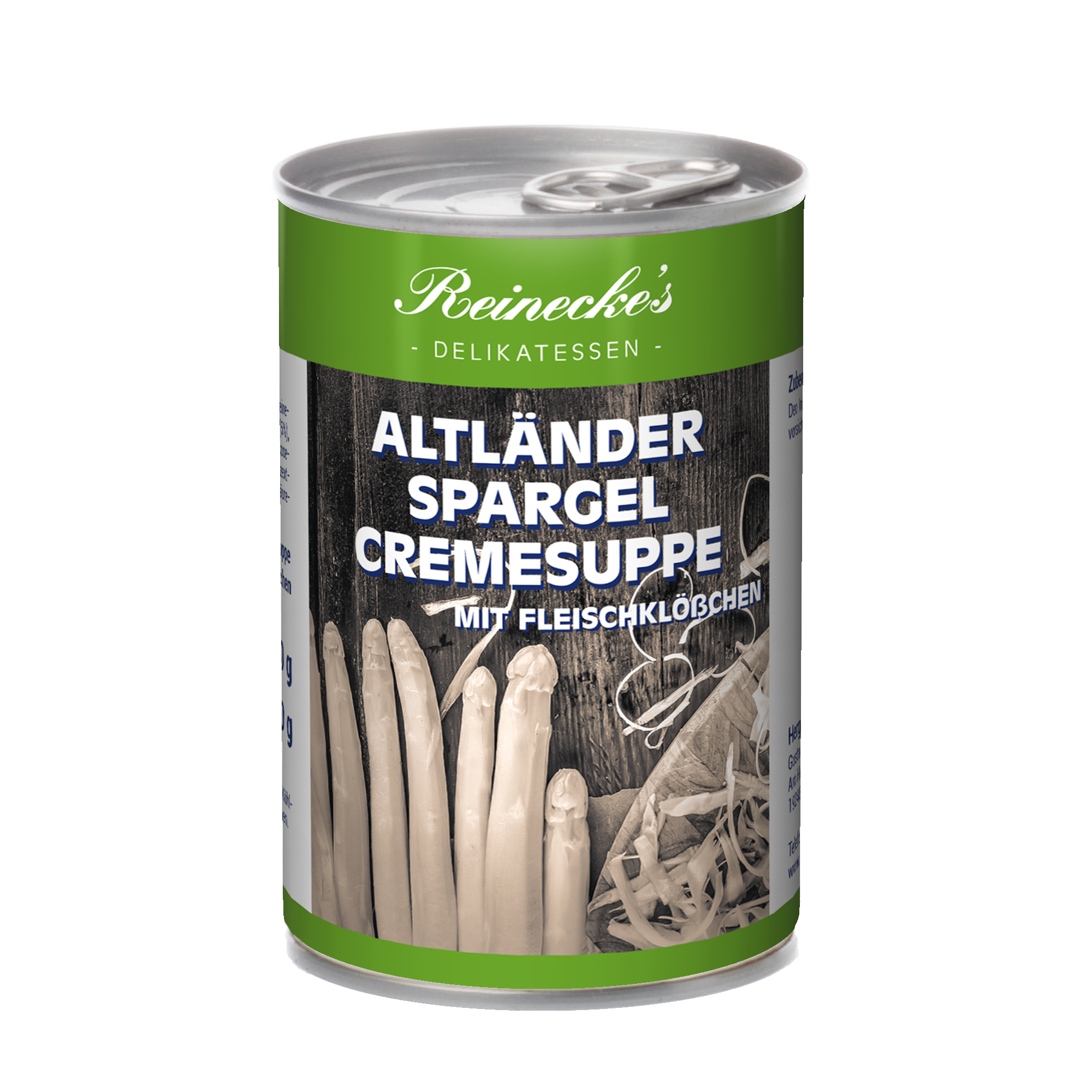 Altländer Spargelcremesuppe mit Fleischklößchen